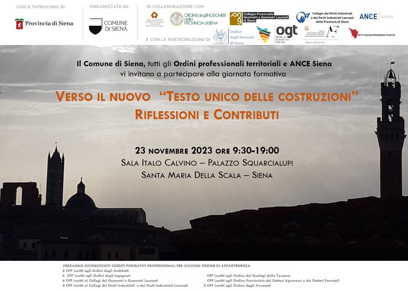 Testo unico Costruzioni – 23/11/2023